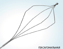 Гексагональная эндоскопическая корзинка