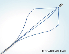 Гексагональная эндоскопическая корзинка